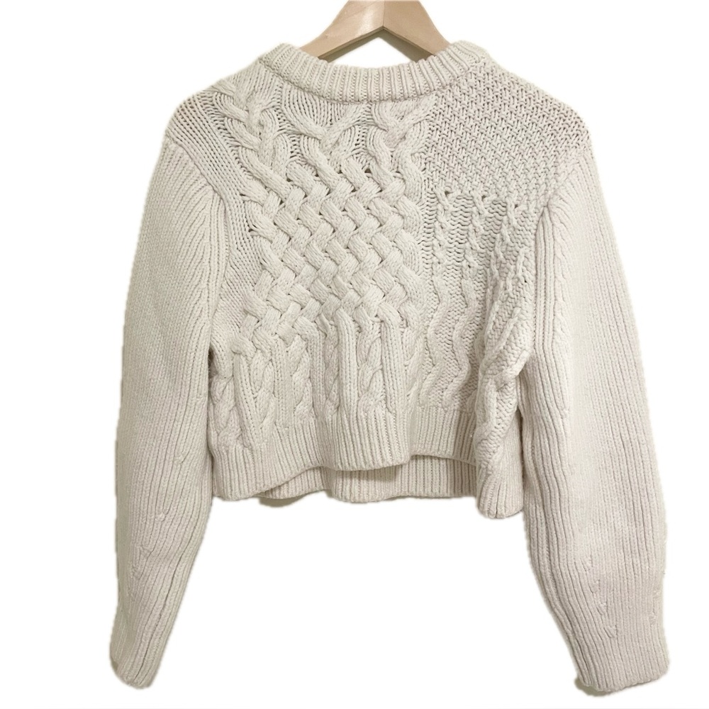 Cecilie Bahnsen 100% Marino Wool Jolene Jumper Chunky Knit Sweater Medium - Picture 6 of 11
